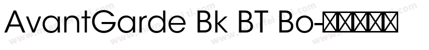 AvantGarde Bk BT Bo字体转换